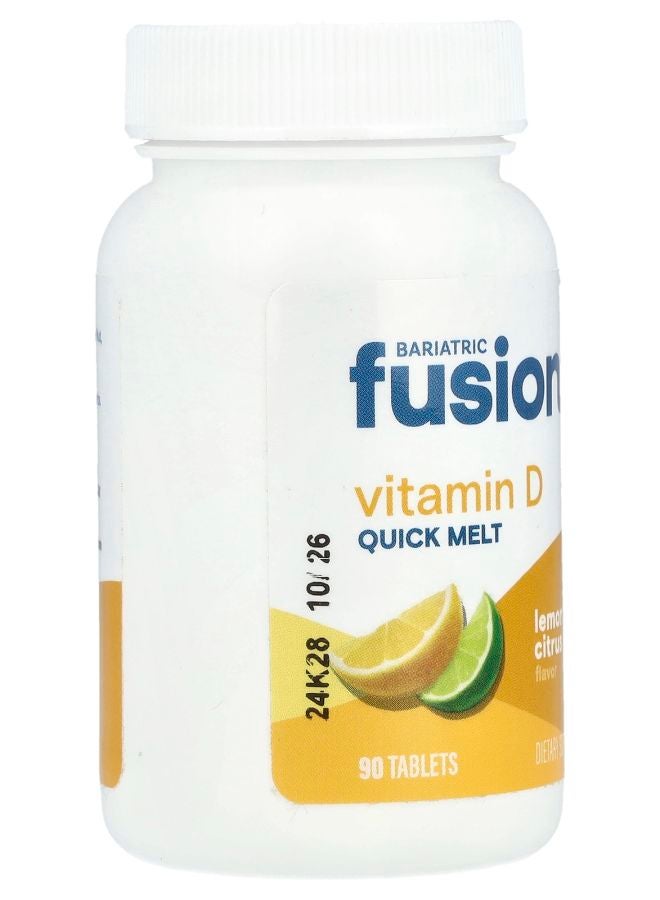 Bariatric Fusion فيتامين د السريع الذوبان بنكهة الليمون والحمضيات 125 ميكروغرام 90 قرص - Image 2