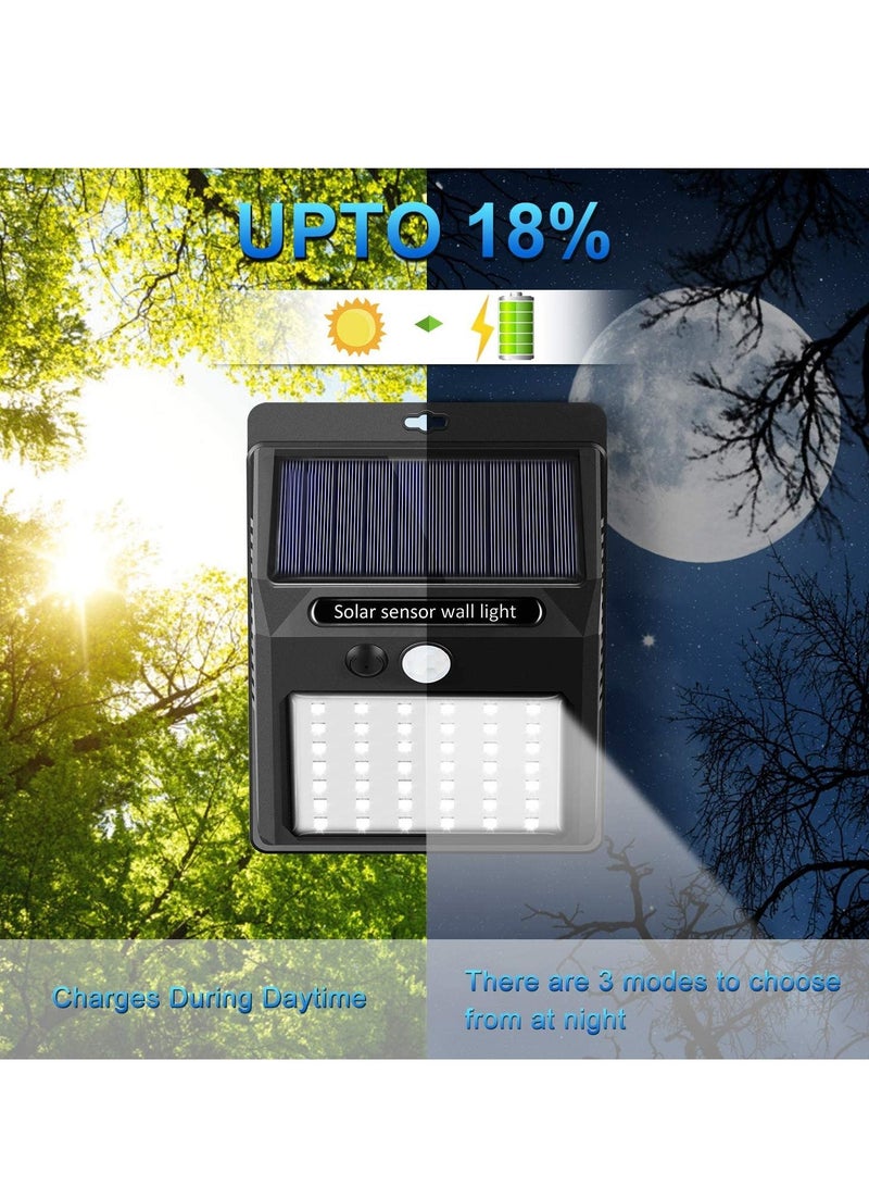Solar Lights Outdoor [6 Pack/3 Working Mode], Solar Security Lights Solar Motion Sensor Lights Wireless IP 65 Waterproof Outdoor Lights for Garden Fence Patio Garage (42 LED) - Image 4