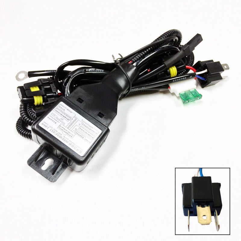 Onex O-NEX HID Relay Harness H4 (9003 HB2) 12V 35W/55W Bi-Xenon Hi/Lo H/L Wiring Controller - Image 1