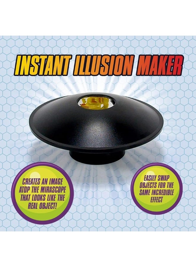 Toysmith: 3-D Mirascope, 6" Instant Hologram Image Maker, Includes a Plastic Frog to Display and Complete Instructions for Use, For Boys & Girls 8+,Black - Image 1