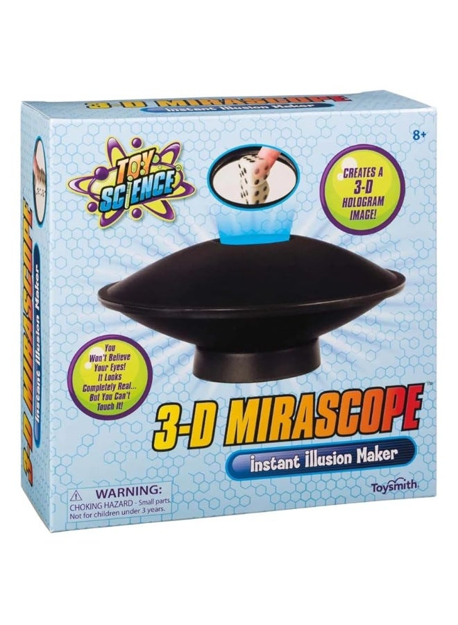 Toysmith: 3-D Mirascope, 6" Instant Hologram Image Maker, Includes a Plastic Frog to Display and Complete Instructions for Use, For Boys & Girls 8+,Black - Image 5