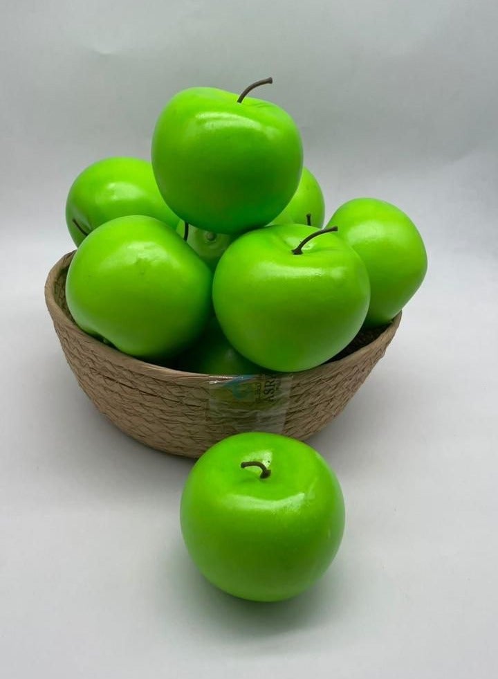 Generic Artificial Fruits (The green apple) Excellent Quality 12 Pieces 