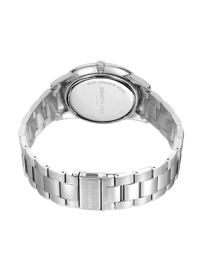 Kenneth Cole New York ساعة يد أنالوج كوارتز زرقاء بقطر 42 مم مزودة بألماس حقيقي للرجال - Image 2