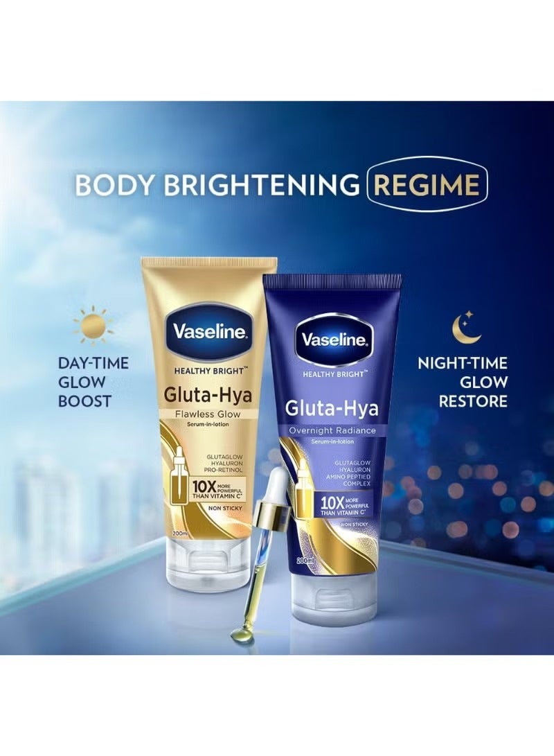 Vaseline Gluta-Hya Overnight Radiance, Serum-In-Lotion, Boosted With Amino Peptide, 200ml - Image 3