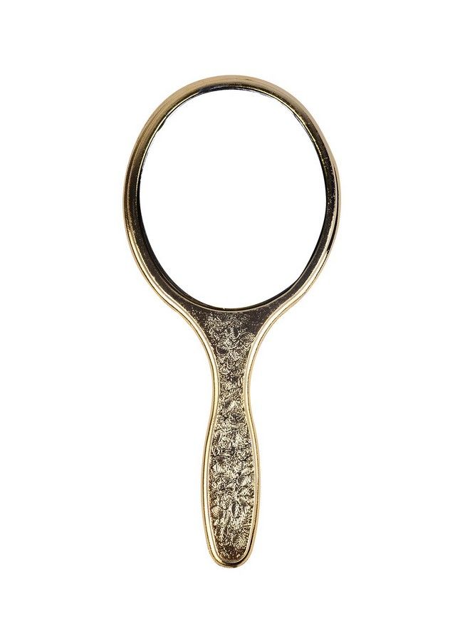 Kabello Oval Shape Travel Pocket Handbag Compact Mirror/Cosmetic Makeup Mirror For Women 25 Grams Golden Pack Of 1  - Image 1