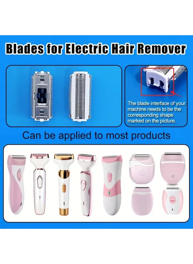 5Pcs Replacement Blades For Women Electric Shaver Stainless Steel Hair Remover Accessories - Image 2