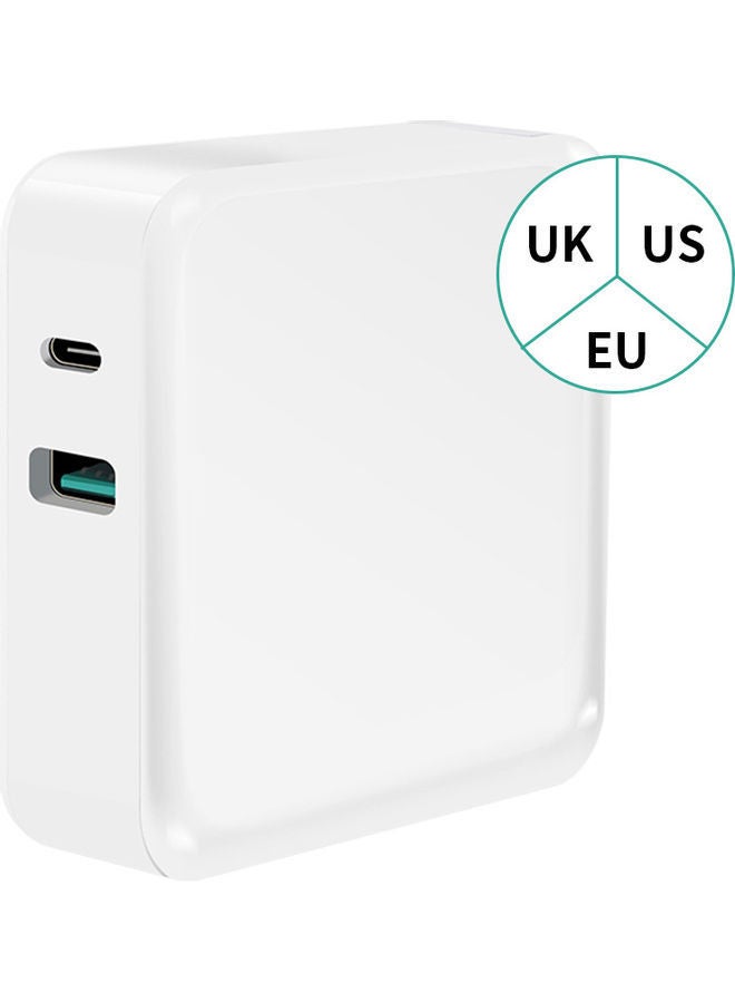 NIBEMINENT WLX-i8 2 Port USB Plus Type-C Charger White  - Image 3