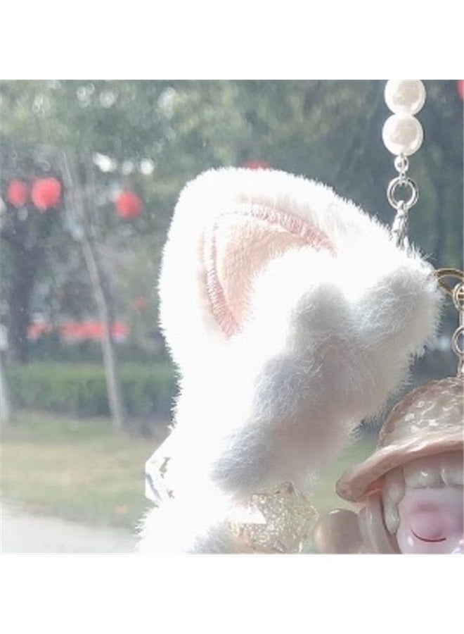 Generic Cute Sleep Elves Car Pendant Interior Decor Rearview Mirror Charms Hanging Ornament Home Decoration-white Cat's ears  - Image 2