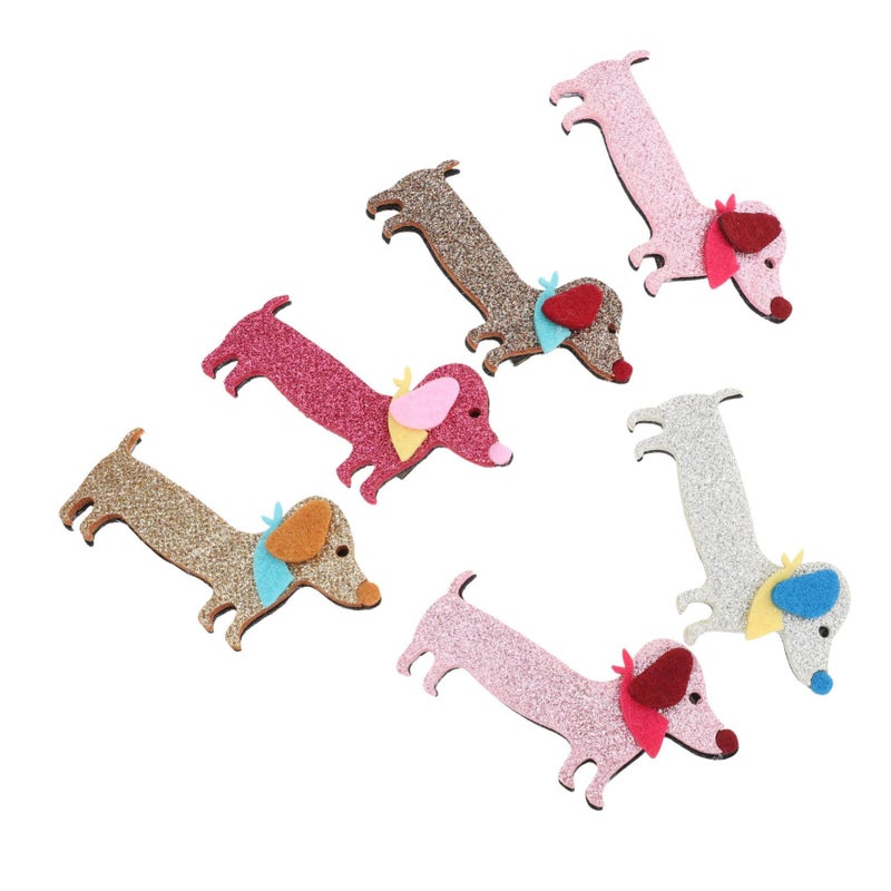 6Pcs Cartoon Dog Pet Hair Clips For Long Hair Daily Wear And Festivals Safe Edges Random Colors - Image 2