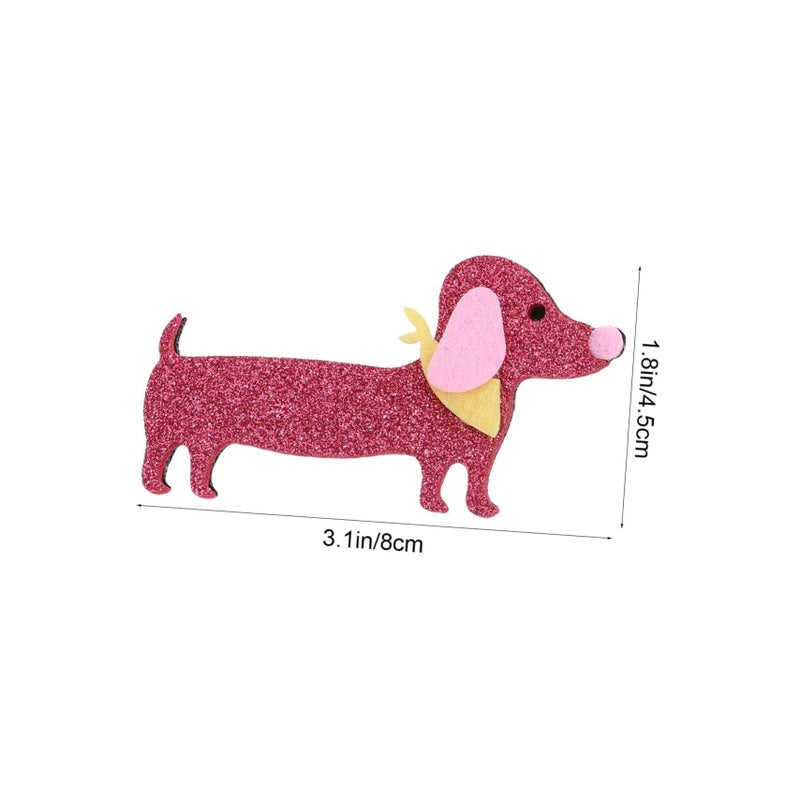 6Pcs Cartoon Dog Pet Hair Clips For Long Hair Daily Wear And Festivals Safe Edges Random Colors - Image 3
