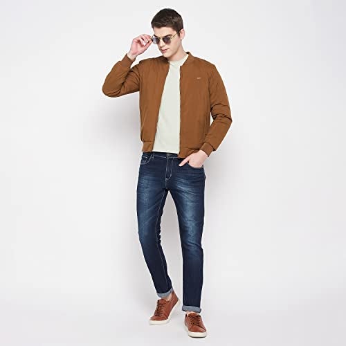 Duke Stardust Men Full Sleeve Slim Fit Jacket (SDZ1085_Tan_L) - Image 4