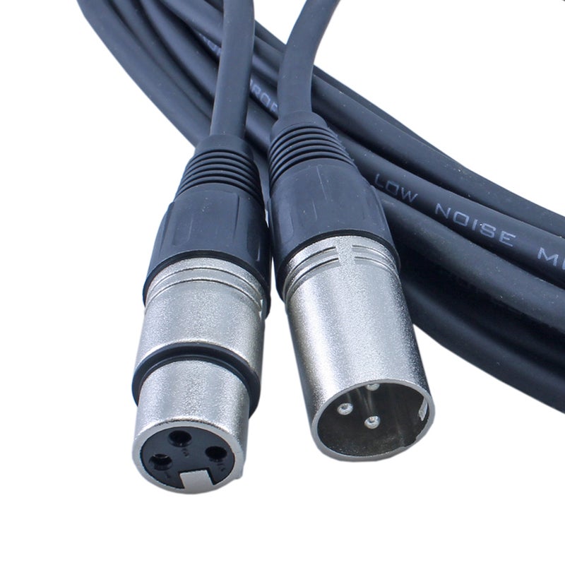 MCSPROAUDIO XLR Cable 25FT Low Z Male to Female 3 Pin XLR Mic Microphone Cable, 5 Pack - Image 3