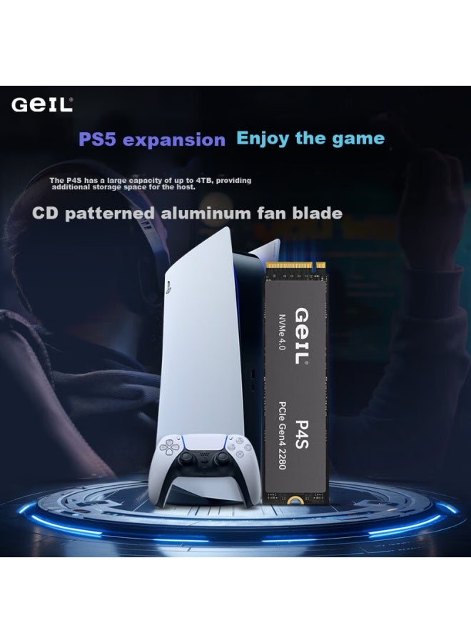 Geil 2tb Ssd, M.2 Interface , Nvme Ssd, High-performance Gaming Version, High-speed 7450mb/s, P4s Series - Image 4