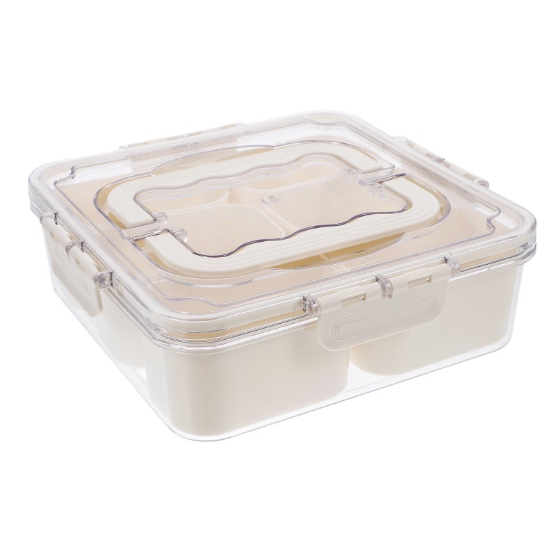2pcs Seasoning Box Keeper 6-slot Fridge Organizer Portable Containers Reusable Fridge Tray - Image 5