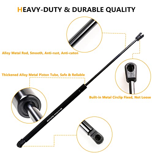 RERPRO Hood Struts Lift Support Kit for Ford Bronco Sport 2021 2022 2023 2024 2025 Accessories Front Quick Hood Lift Supports Shocks Gas Springs Prop Rod Replacements, 2 Pack Black - Image 3