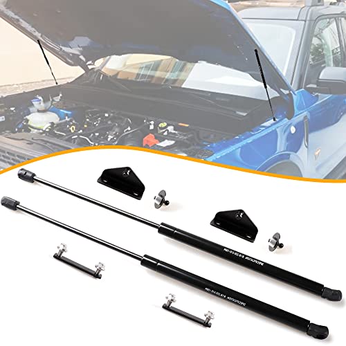 RERPRO Hood Struts Lift Support Kit for Ford Bronco Sport 2021 2022 2023 2024 2025 Accessories Front Quick Hood Lift Supports Shocks Gas Springs Prop Rod Replacements, 2 Pack Black - Image 1