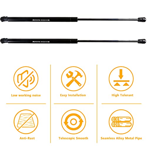 RERPRO Hood Struts Lift Support Kit for Ford Bronco Sport 2021 2022 2023 2024 2025 Accessories Front Quick Hood Lift Supports Shocks Gas Springs Prop Rod Replacements, 2 Pack Black - Image 4