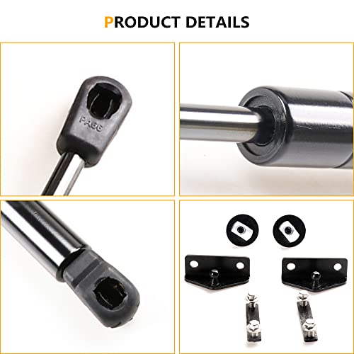 RERPRO Hood Struts Lift Support Kit for Ford Bronco Sport 2021 2022 2023 2024 2025 Accessories Front Quick Hood Lift Supports Shocks Gas Springs Prop Rod Replacements, 2 Pack Black - Image 5