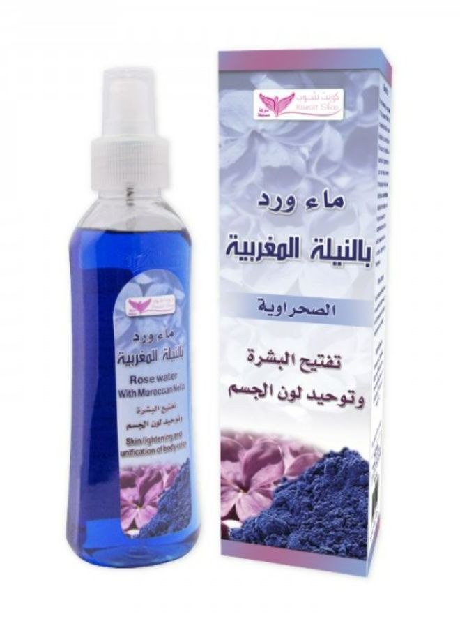 Kuwait Shop Rose Water with Moroccan Nella Blue 200ml+Moroccan Nella Soap 100g - Image 2