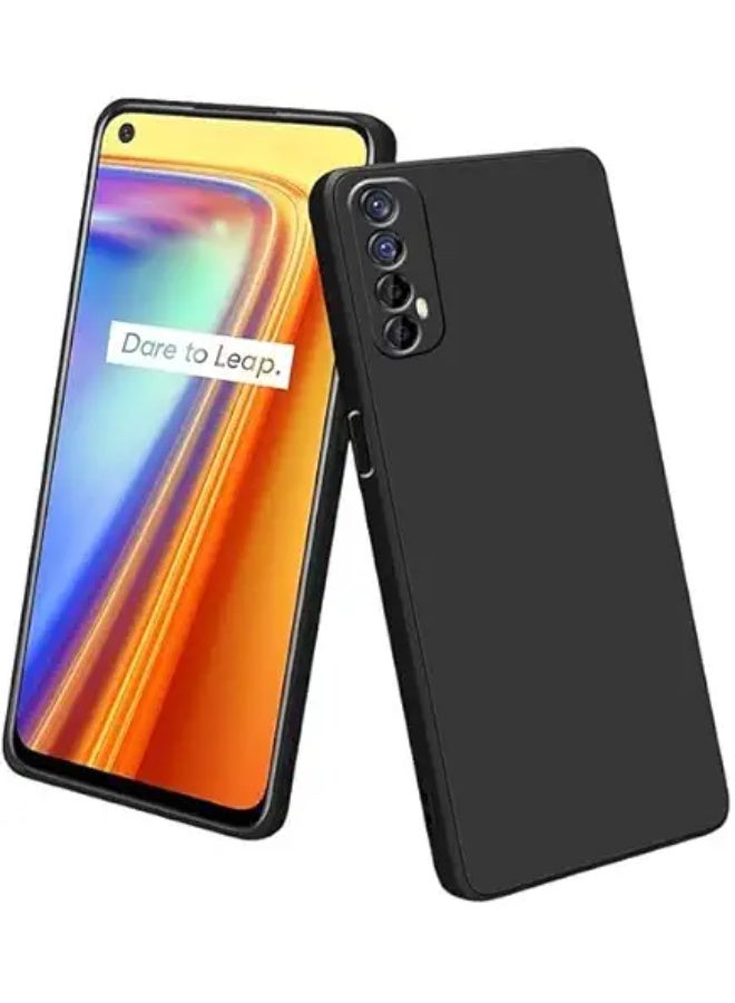 Protective Cover For Realme 7 , Slim Fit Soft Back TPU Case Flexible Silicone Cover Compatible For Realme 7 - Black