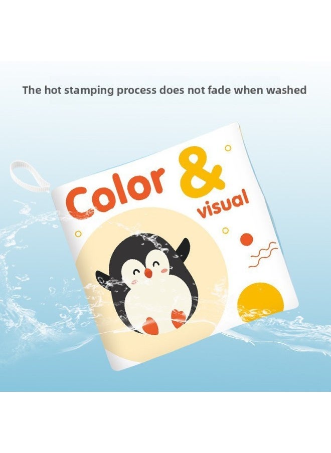 Generic - Retro Baby Black And White Visual Enlightenment Cloth Book Color Cognitive Training Children's Early Teaching Six-piece Set With Ringing Paper-Color:Cloth Book (4 Pages Per Book) - Image 1
