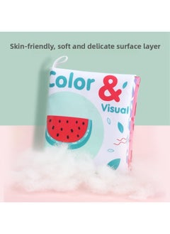 Generic Retro Baby Black And White Visual Enlightenment Cloth Book Color Cognitive Training Children's Early Teaching Six-piece Set With Ringing Paper-Color:Cloth Book (4 Pages Per Book)  - Image 3