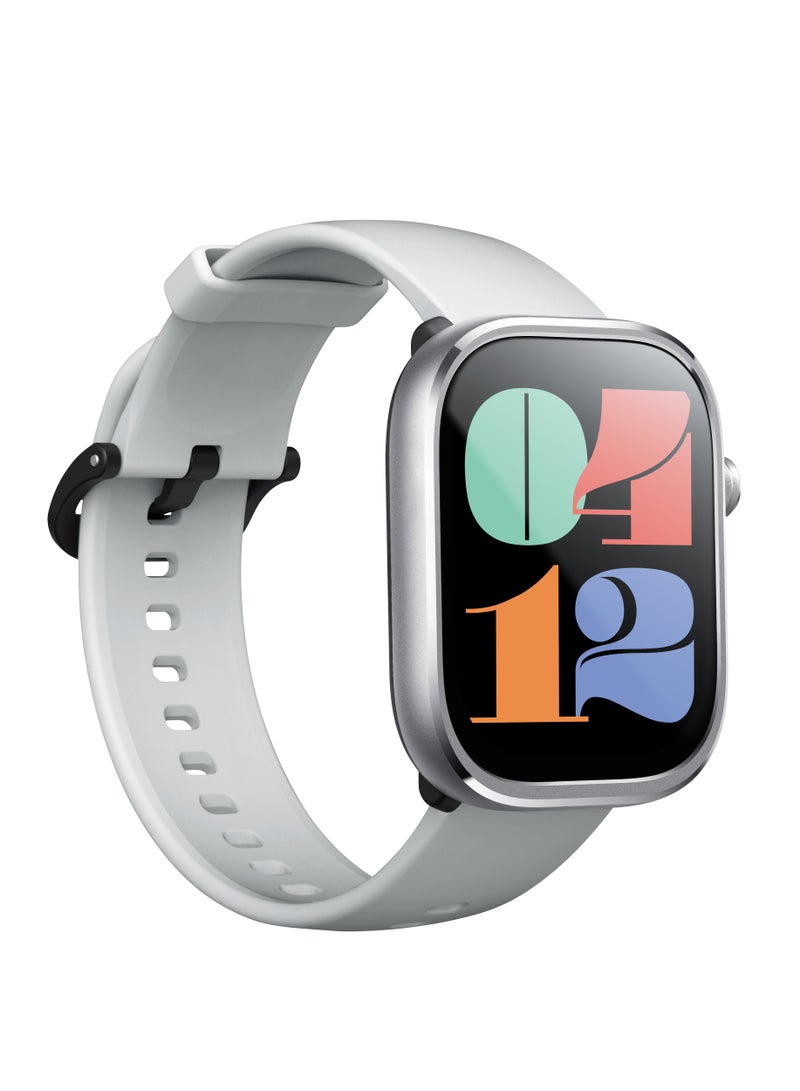 Mibro Watch C4 Silver, Metal+PC&GF, 2.01 inch  TFT, BT Call, 300mAh, 2ATM, +100 Sport Modes" - Image 4