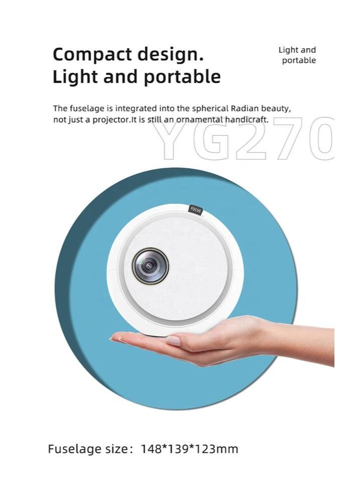 YG270 MINI Projector 1280x720 Resolution Smart TV WIFI Portable Home Theater Cinema Phone Beamer LED Projectors  - Image 4