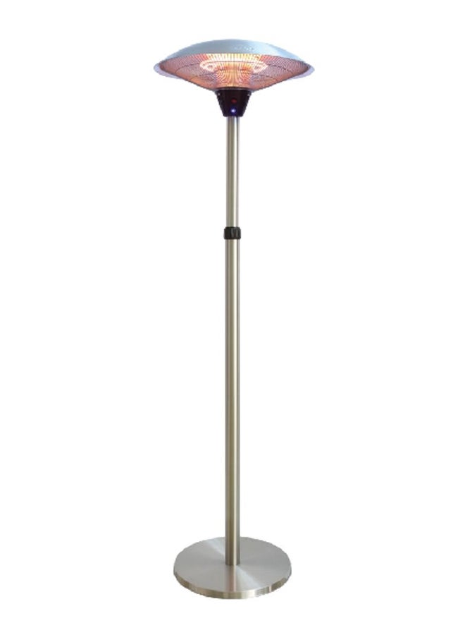 2100W 220-240V Durable Aluminium Remote Control Patio Heater Silver 205 x 58.5 x 46 cm ZHQ1821SH-ADC-RM