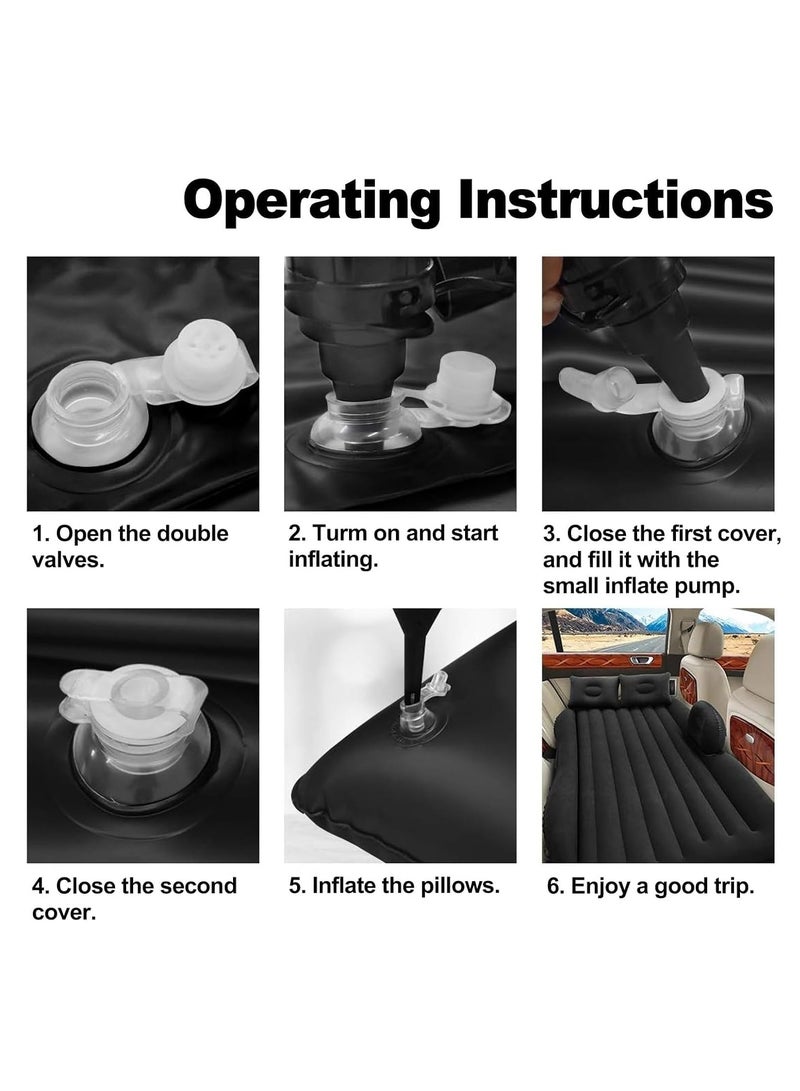 MIXDE Car Bed,Car Bed Backseat,Car Air Mattress,Car Camping,Car Mattress,Inflatable with Pump Car Travel,Car Camping,Tent fits SUV,RV,Truck,Minivan - Image 3