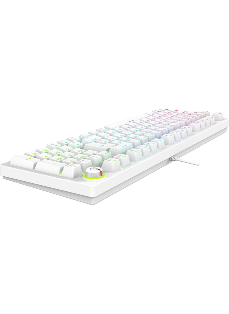 Rampage - Enigma RGB Illuminated Red Switch Full 1800 Compact Array Gaming Mechanical Gaming Keyboard - Image 1