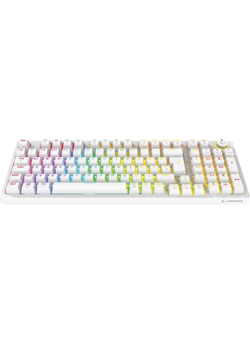 Rampage - Enigma RGB Illuminated Red Switch Full 1800 Compact Array Gaming Mechanical Gaming Keyboard - Image 1