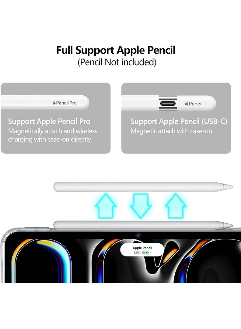 Theodor Clear Case For Apple iPad Pro 11-Inch M4 2024 (5th Gen), Shock-Absorption TPU Cover with Reinforced Corners, Soft Flexible & Crystal Clear Protective Bumper Case - Image 5