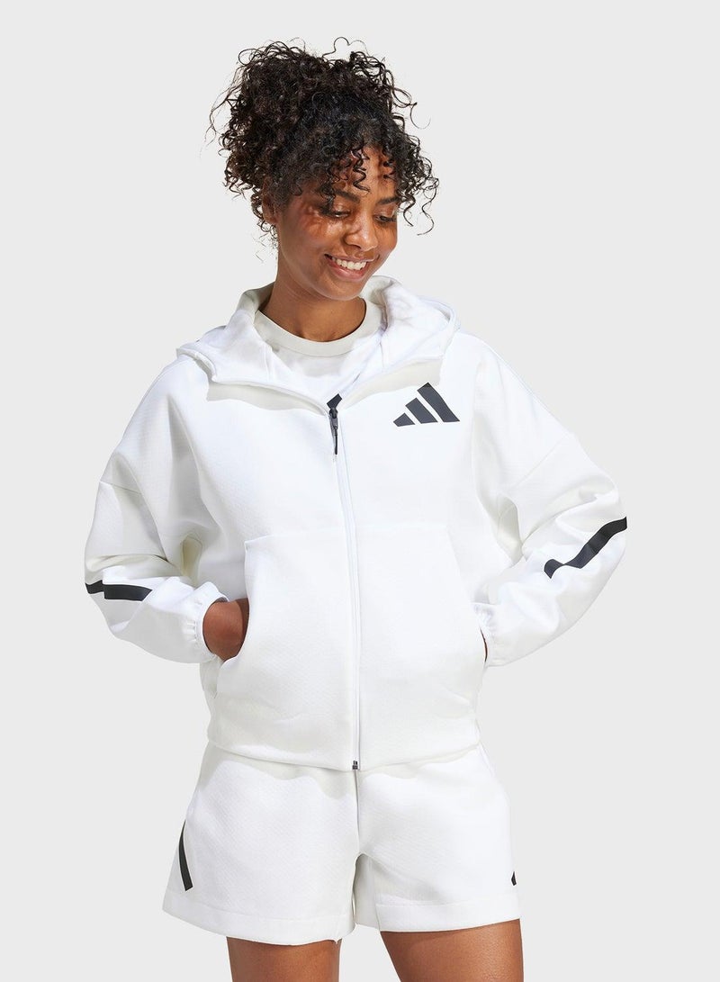 adidas Z.N.E. Full-Zip Hoodie - Image 1