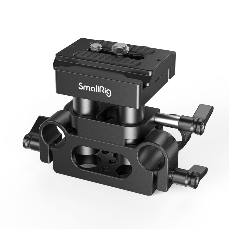 SMALLRIG Universal 15mm Rail Support System with 15mm Rod Clamp and Quick Release Plate - 2272 - Image 1