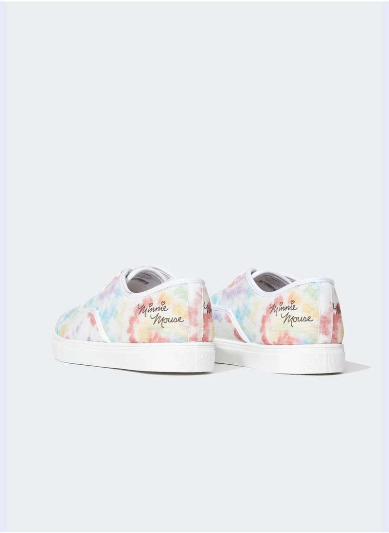 DeFacto Disney Mickey & Minnie Print Lace Up Trainers