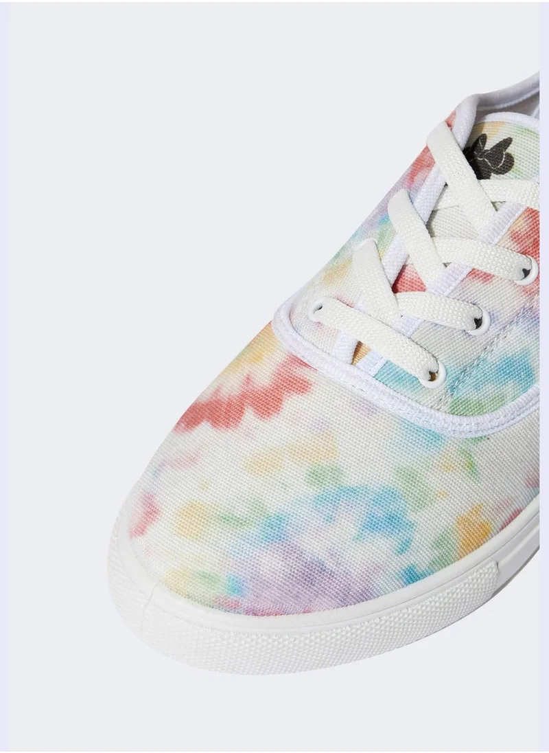 DeFacto Disney Mickey & Minnie Print Lace Up Trainers
