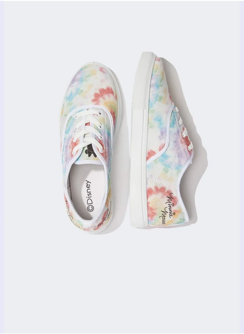 DeFacto Disney Mickey & Minnie Print Lace Up Trainers