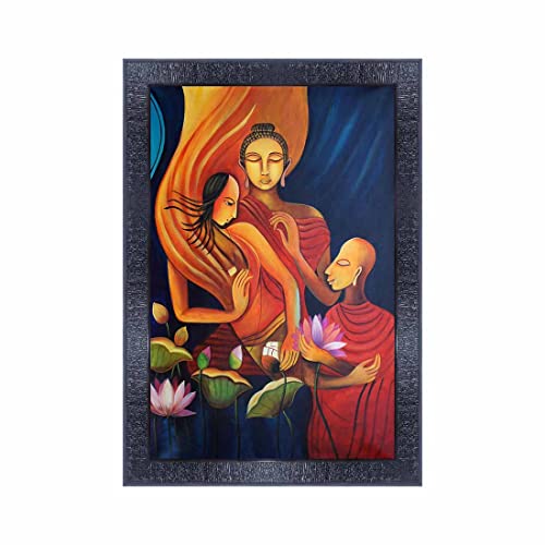 pnf Poster And Frames Modern Art Wooden Photo Frame With Acrylic Sheet | For Living Room, Bedroom | Home Decoration Item | Best Gifting Option (10 * 14inch,Multicolour,Synthetic) 2903 - Image 1