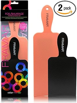 FRAMAR Hair Colour Balayage Board 2Pack Tinting Paddle for Highlights Balayage Color Board For Hairdressing Kit Balayage Hair Dye Kit For Hair Salon - Image 1