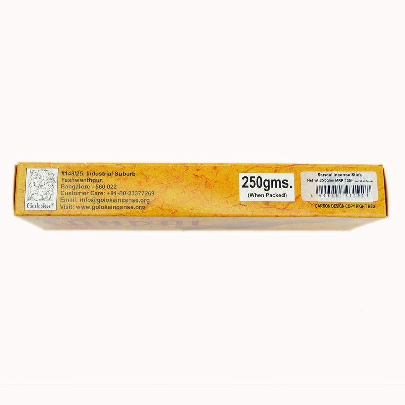 Goloka Goloka Sandal Agarbathi (Incense) Sticks Pack of 2 (250 Grams Each Pack) - Image 4