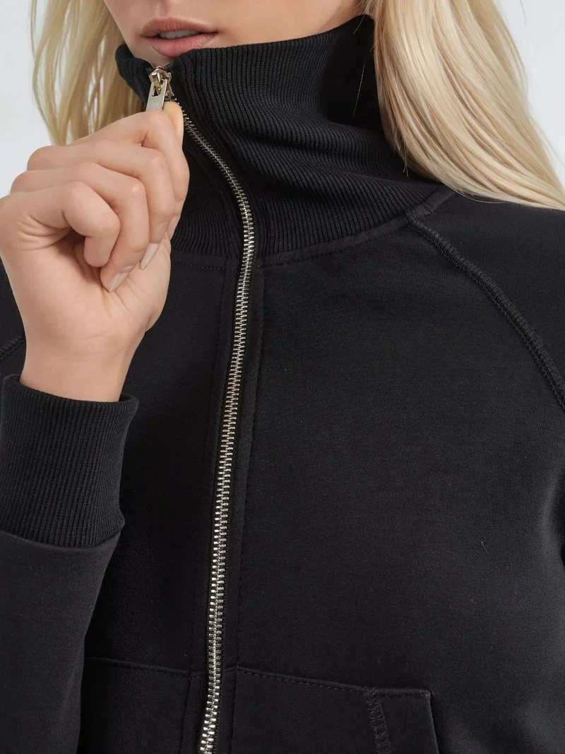 بوسيم جاكيت قطني بسحاب وجيوب من بوستيم