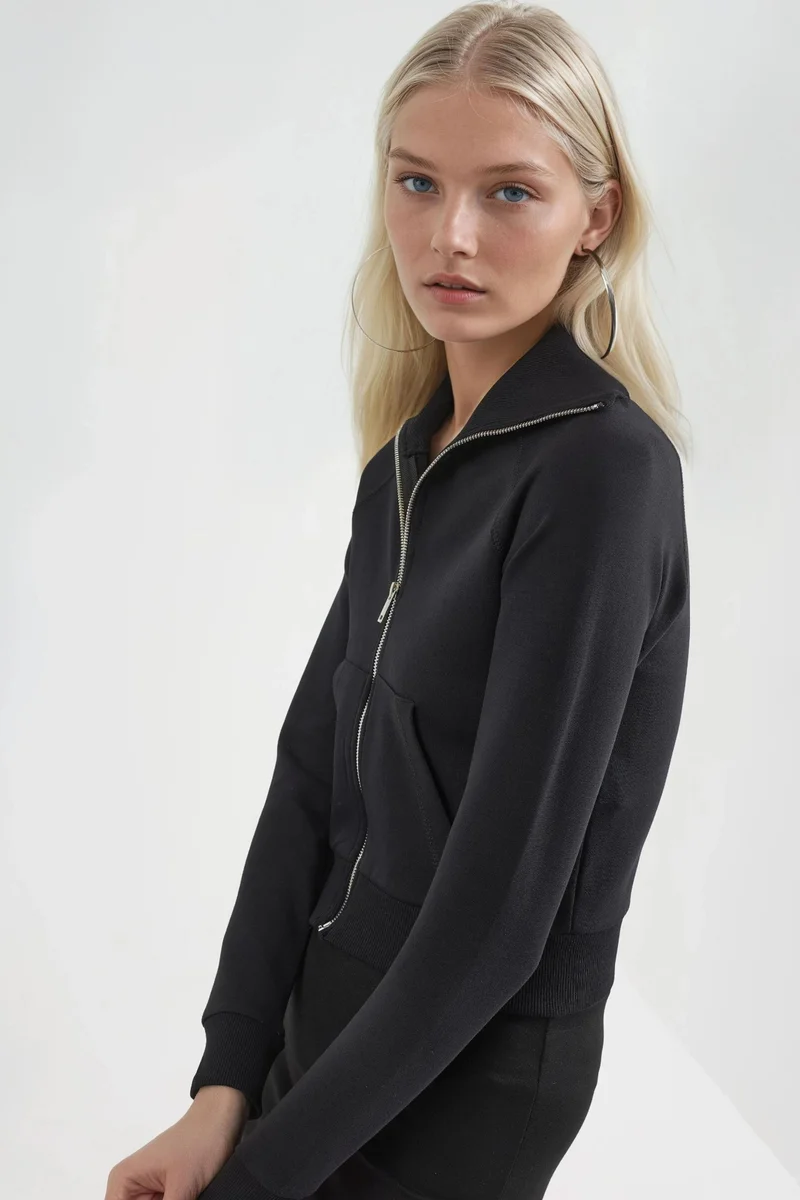 Busem BUSEM Zippered Cotton Jacket with Pockets