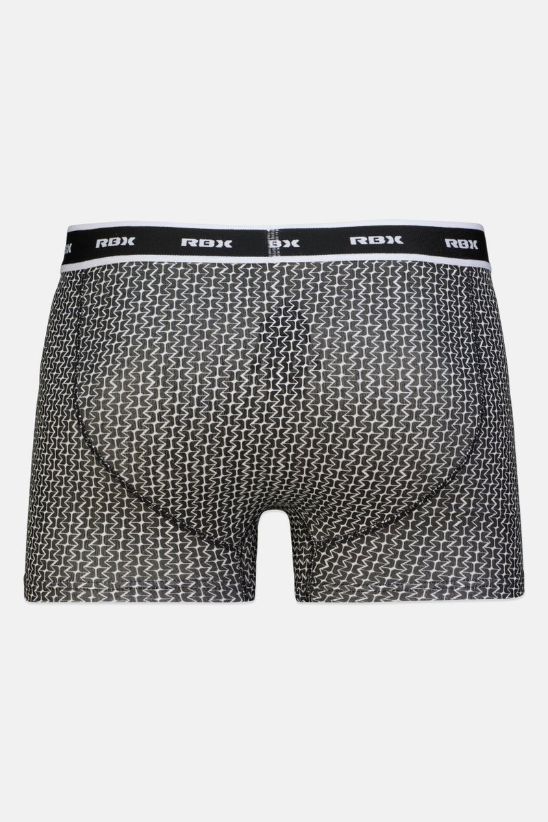 RBX Men 3 Piece Brand Logo Boxer Briefs, Multicolor - Image 4