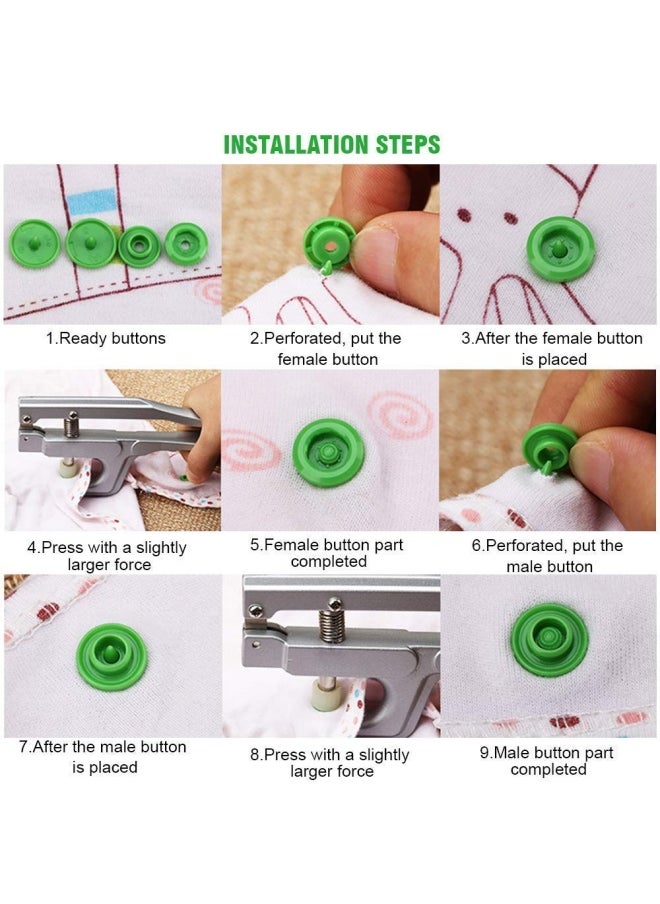 BetterJonny - 200 Kam Size 20 T5 Resin Plastic Snaps Buttons For Clothing Crafts - Image 1
