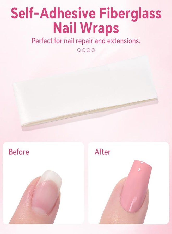 KADS Fiberglass Nail Wrap Self-Adhensive Extension Nail Forms Quick Building Sticker Nail Repair Extension Tape Tool - Image 3