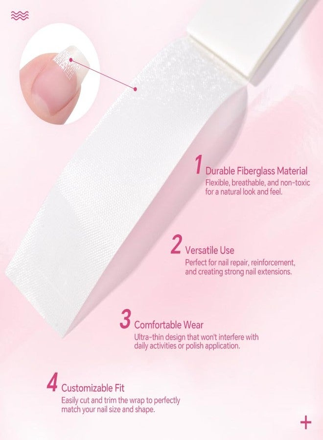 KADS Fiberglass Nail Wrap Self-Adhensive Extension Nail Forms Quick Building Sticker Nail Repair Extension Tape Tool - Image 5
