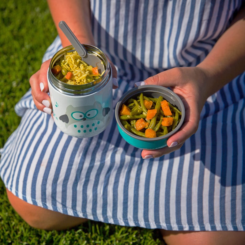 bblÃ¼v - FoÃ¶d - Insulated container with spoon and bowl - Aqua 1 Unit (Pack of 1) - Image 2