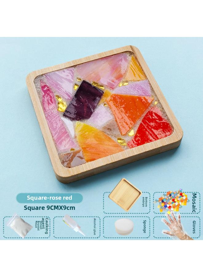 New Diy Handmade Coaster Material Bag Mosaic Parent-child Creative Kindergarten Small Gift Educational Toys