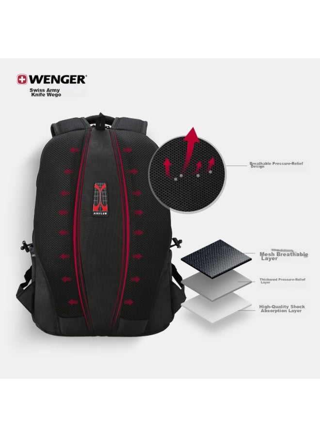 Wenger Swiss Army Knife 15.6-inch Laptop Bag, Business Backpack, Uni Travel Backpack, 7107048 - Image 3